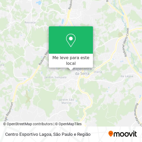 Centro Esportivo Lagoa mapa