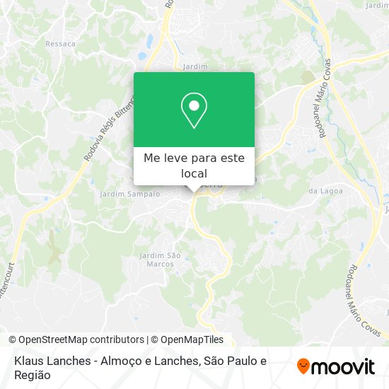 Klaus Lanches - Almoço e Lanches mapa