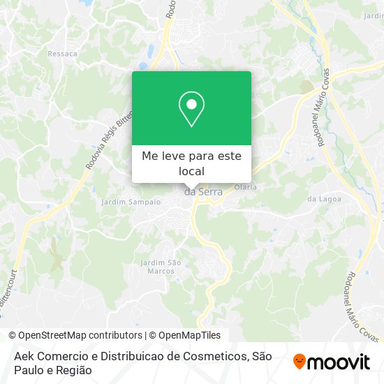 Aek Comercio e Distribuicao de Cosmeticos mapa