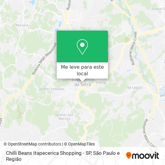 Chilli Beans Itapecerica Shopping - SP mapa