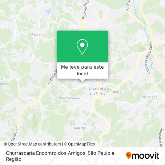 Churrascaria Encontro dos Amigos mapa