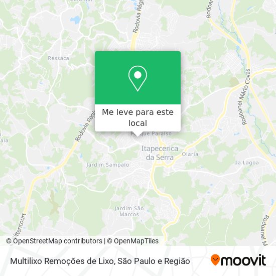 Multilixo Remoções de Lixo mapa