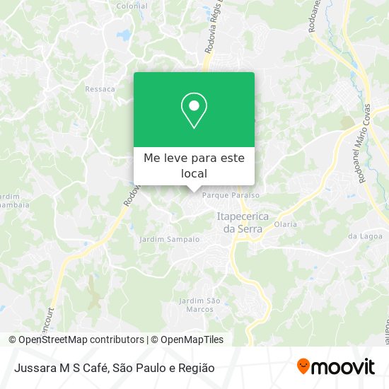 Jussara M S Café mapa
