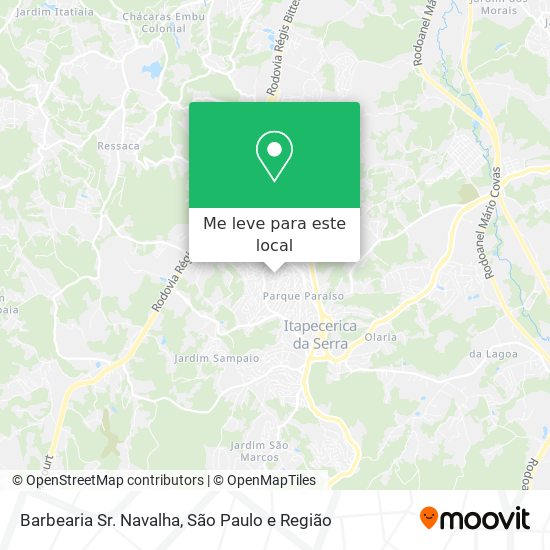 Barbearia Sr. Navalha mapa