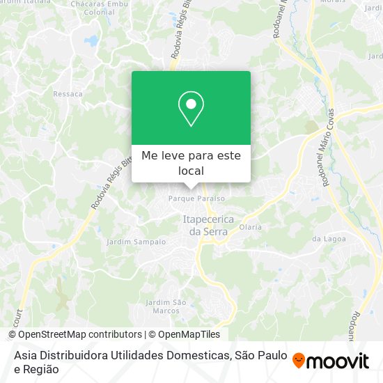 Asia Distribuidora Utilidades Domesticas mapa