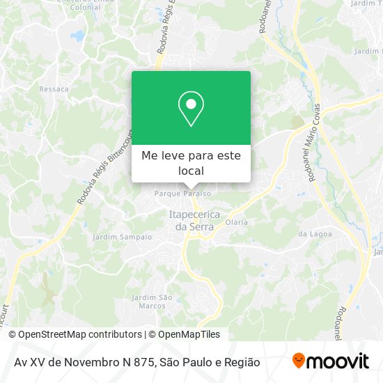 Av XV de Novembro N 875 mapa