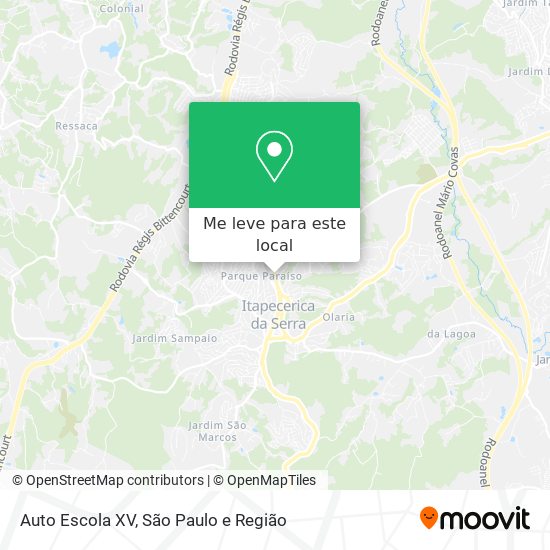 Auto Escola XV mapa