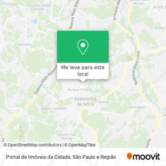 Portal de Imóveis da Cidade mapa