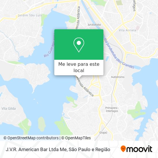 J.V.R. American Bar Ltda Me mapa