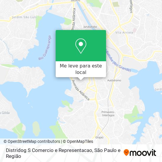 Distridog S Comercio e Representacao mapa