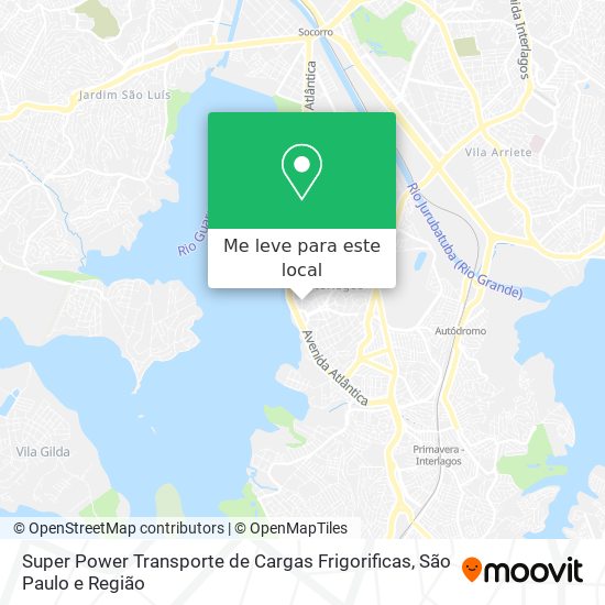 Super Power Transporte de Cargas Frigorificas mapa