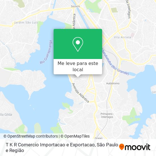 T K R Comercio Importacao e Exportacao mapa