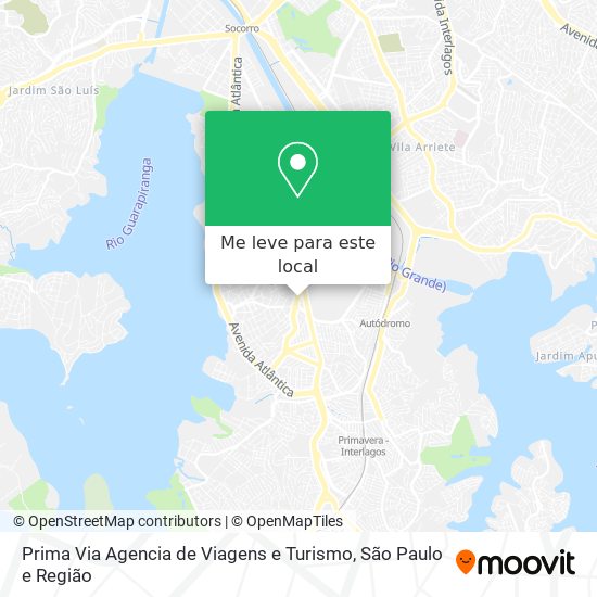 Prima Via Agencia de Viagens e Turismo mapa