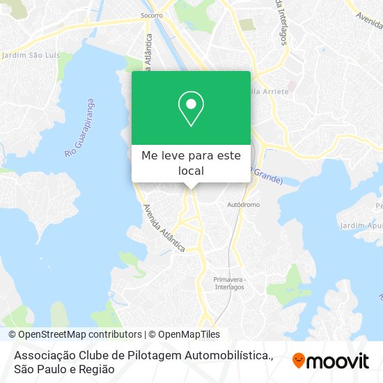 Associação Clube de Pilotagem Automobilística. mapa