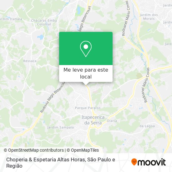Choperia & Espetaria Altas Horas mapa