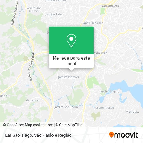 Lar São Tiago mapa
