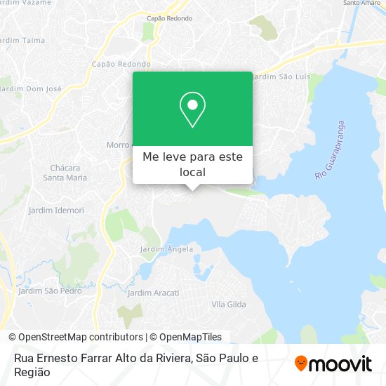 Rua Ernesto Farrar Alto da Riviera mapa