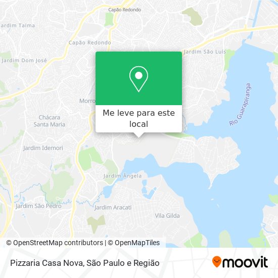 Pizzaria Casa Nova mapa