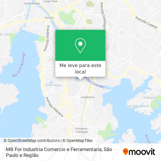 MB For Industria Comercio e Ferramentaria mapa