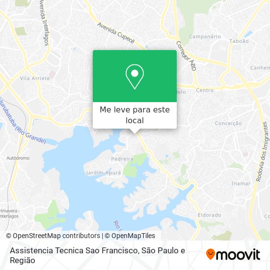Assistencia Tecnica Sao Francisco mapa