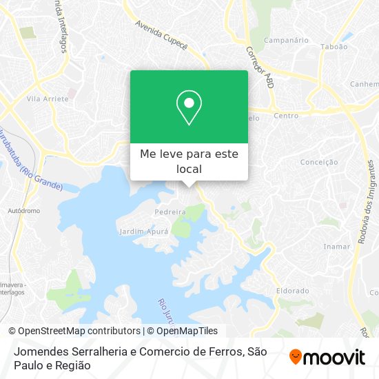 Jomendes Serralheria e Comercio de Ferros mapa