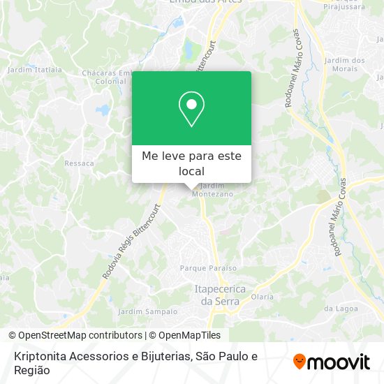 Kriptonita Acessorios e Bijuterias mapa