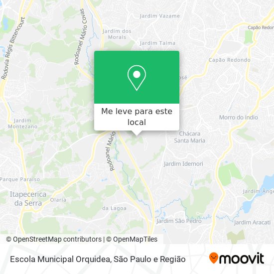 Escola Municipal Orquidea mapa