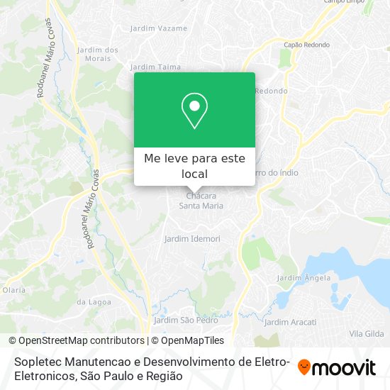 Sopletec Manutencao e Desenvolvimento de Eletro-Eletronicos mapa