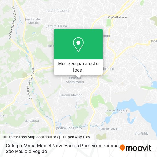 Colégio Maria Maciel Nova Escola Primeiros Passos mapa