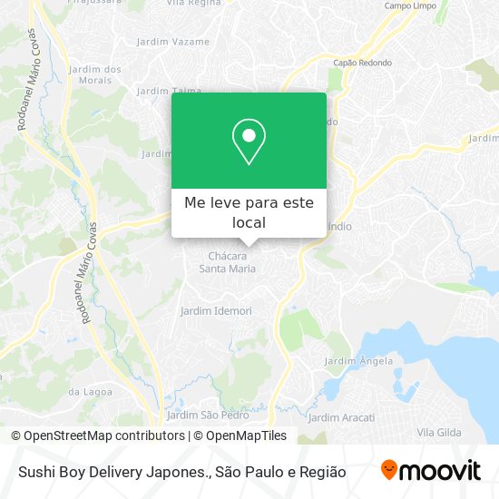 Sushi Boy Delivery Japones. mapa