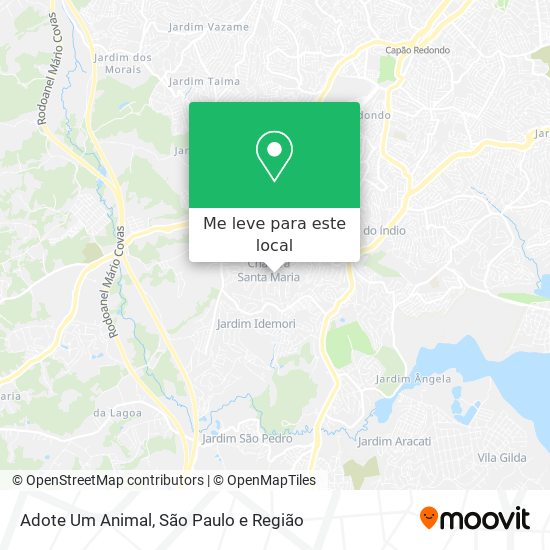 Adote Um Animal mapa