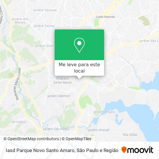 Iasd Parque Novo Santo Amaro mapa