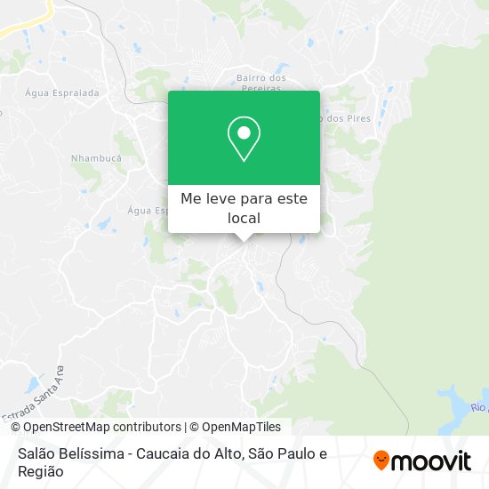 Salão Belíssima - Caucaia do Alto mapa