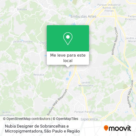Nubia Designer de Sobrancelhas e Micropigmentadora mapa