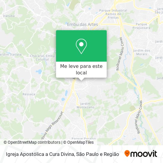 Igreja Apostólica a Cura Divina mapa