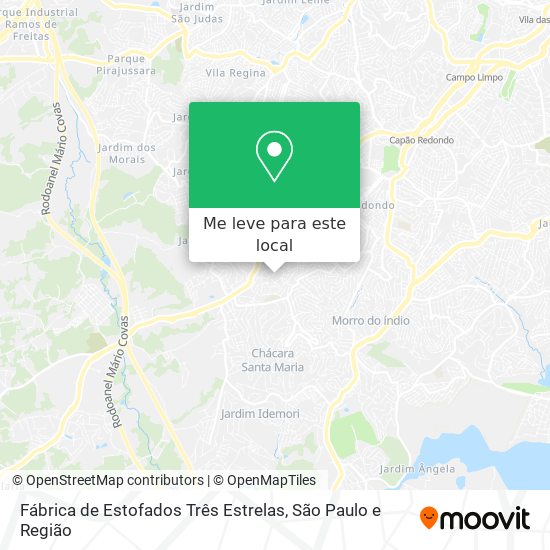 Fábrica de Estofados Três Estrelas mapa