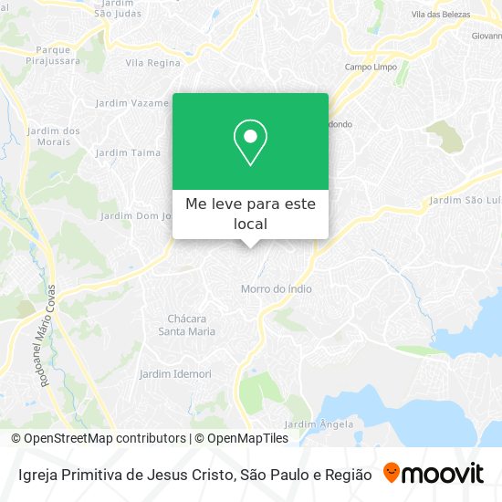 Igreja Primitiva de Jesus Cristo mapa