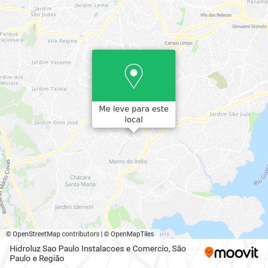 Hidroluz Sao Paulo Instalacoes e Comercio mapa