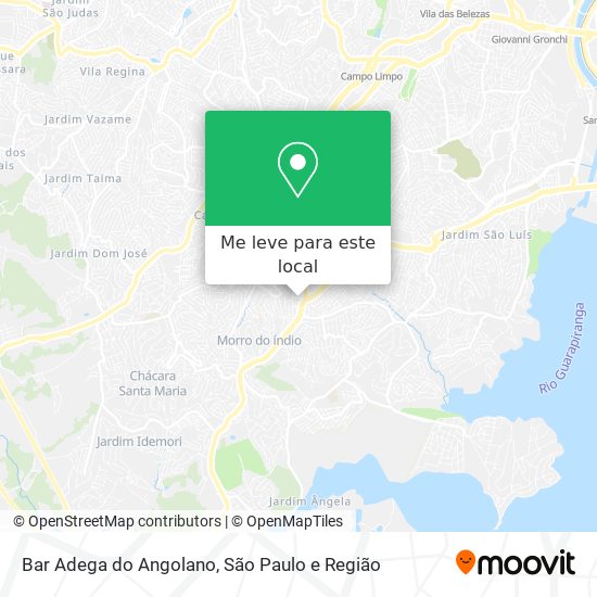 Bar Adega do Angolano mapa