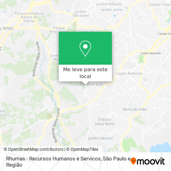 Rhumas - Recursos Humanos e Servicos mapa