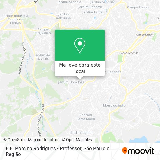 E.E. Porcino Rodrigues - Professor mapa