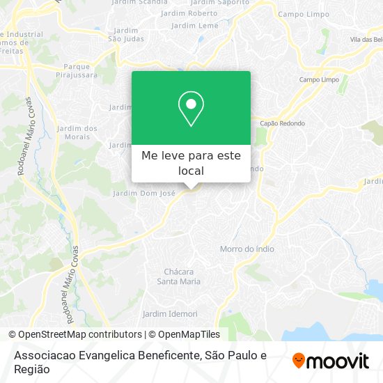 Associacao Evangelica Beneficente mapa