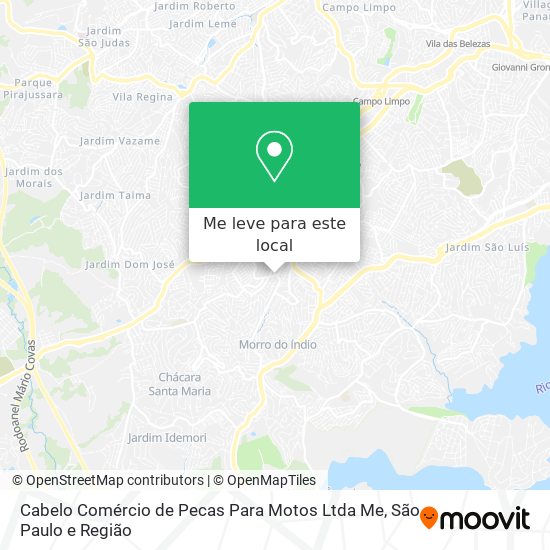 Cabelo Comércio de Pecas Para Motos Ltda Me mapa