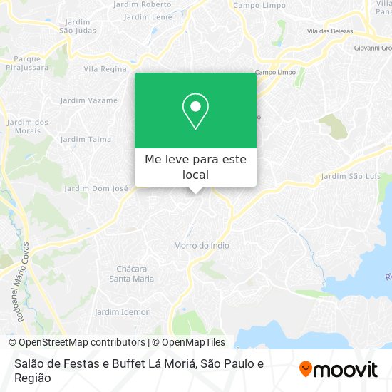 Salão de Festas e Buffet Lá Moriá mapa