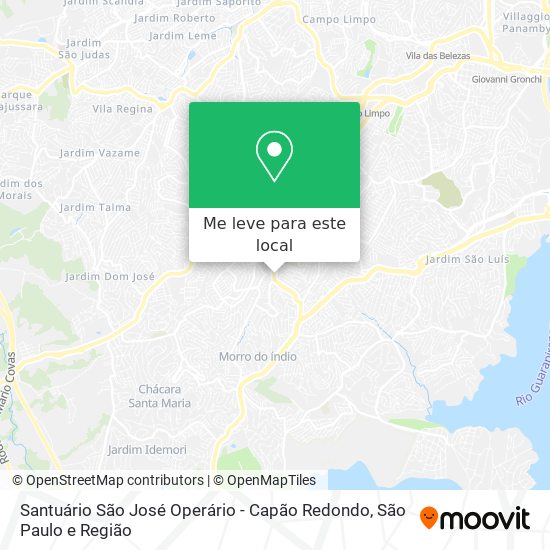 Santuário São José Operário - Capão Redondo mapa