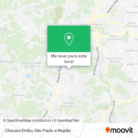 Chacara Embu mapa