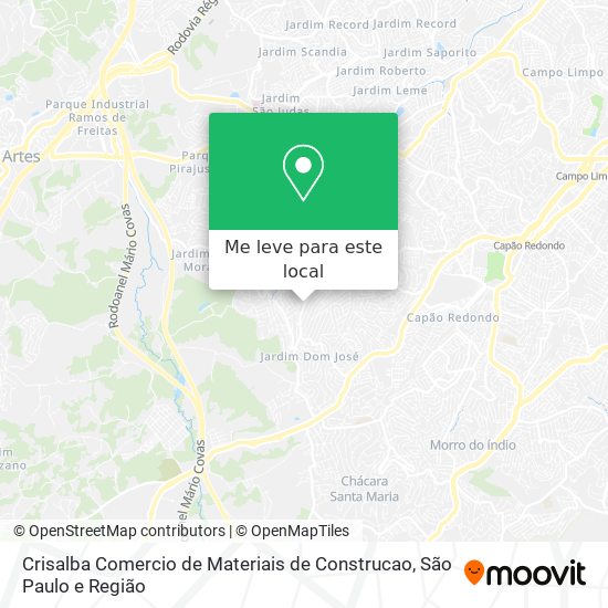 Crisalba Comercio de Materiais de Construcao mapa