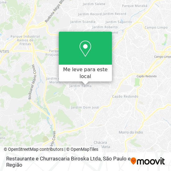 Restaurante e Churrascaria Biroska Ltda mapa