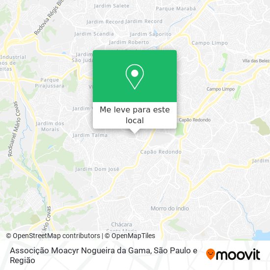Associção Moacyr Nogueira da Gama mapa