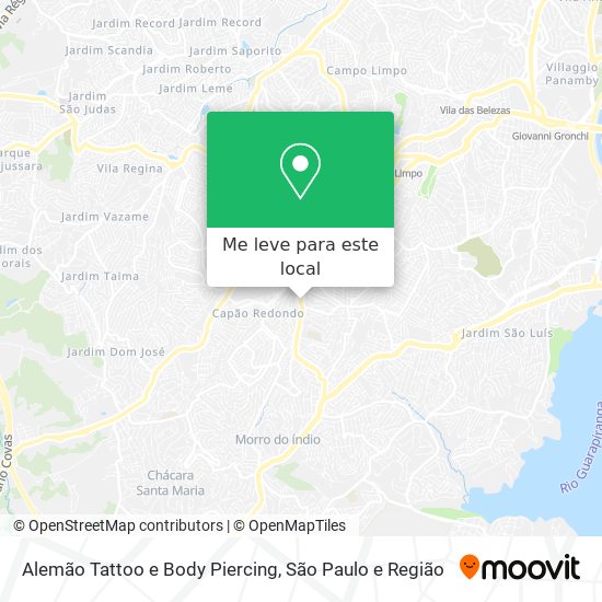 Alemão Tattoo e Body Piercing mapa